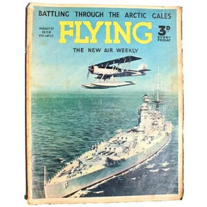 Vtg AUG 27, 1938 Flying Aviation Magazine Vol. 1 No. 22 Air Weekly